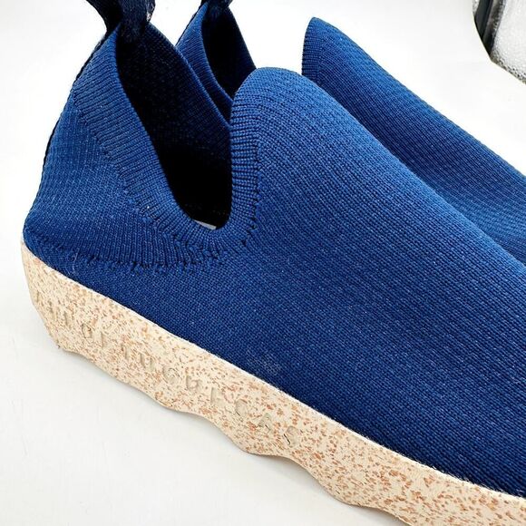 Asportuguesas Knit Platform Clip Slip on Sneaker Shoe Blue Womens size 6.5 New - Picture 2 of 8